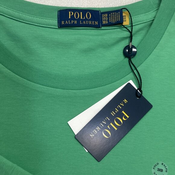 Polo Ralph Lauren Big & Tall 3XB Classic Kelly Soft Touch Crew Neck T-Shirt - Picture 3 of 7
